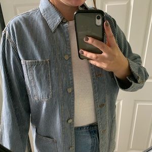 Ralph Lauren pinstripe denim jacket